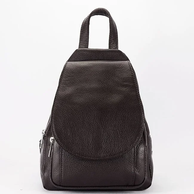 Rucsac cafeniu din piele naturala 8906 122