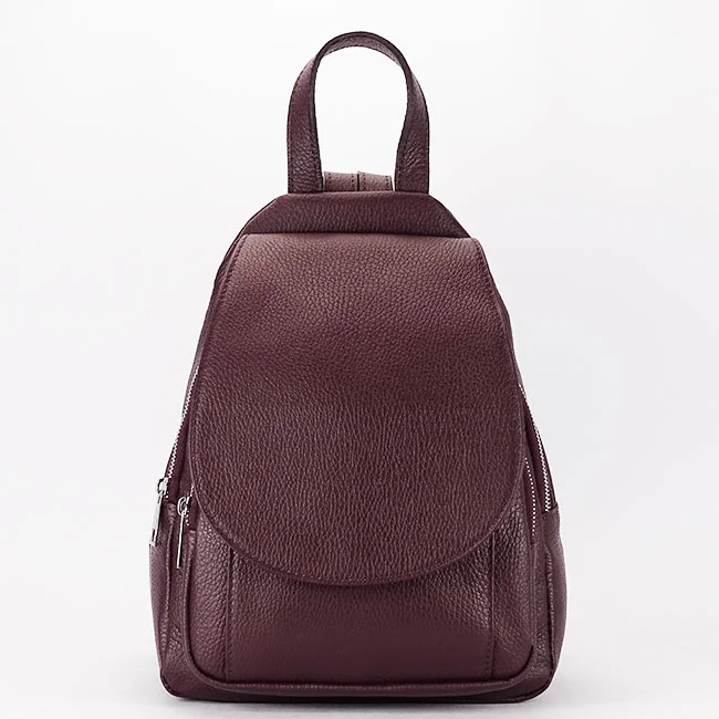 Rucsac bordo din piele naturala 8906 122