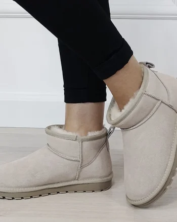 Ghete bej din piele naturala W5821 118