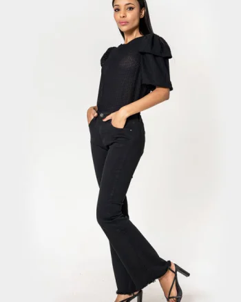 Pantaloni negri Evazati Nina Carter J230-1 M7
