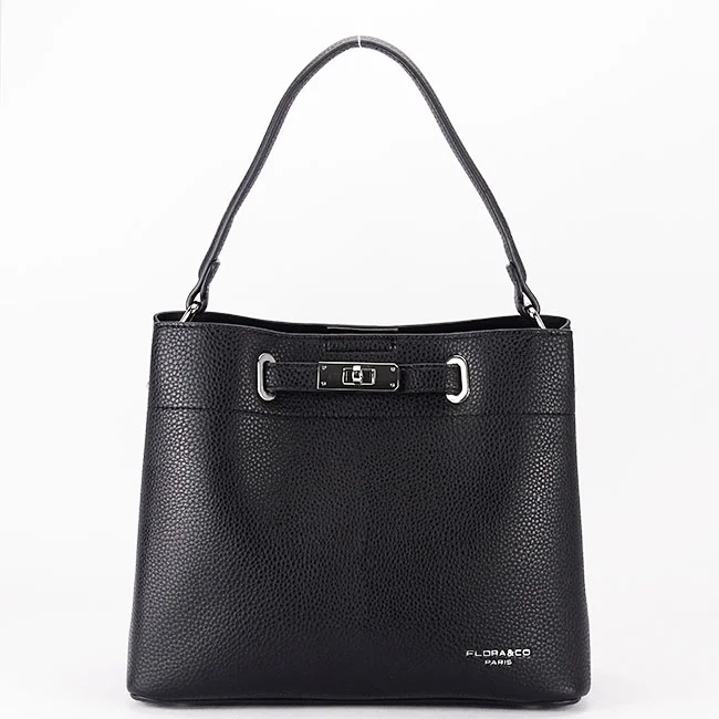 Geanta neagra medie FloraCO Paris F8510 M3