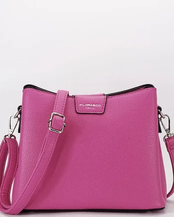 Geanta mica fucsia FloraCo Paris F2548 14
