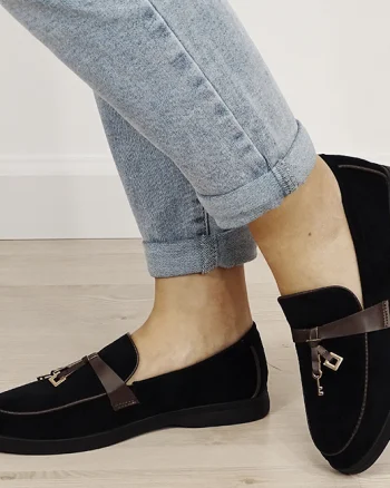 Mocasini negri de tip loafers 1502 01