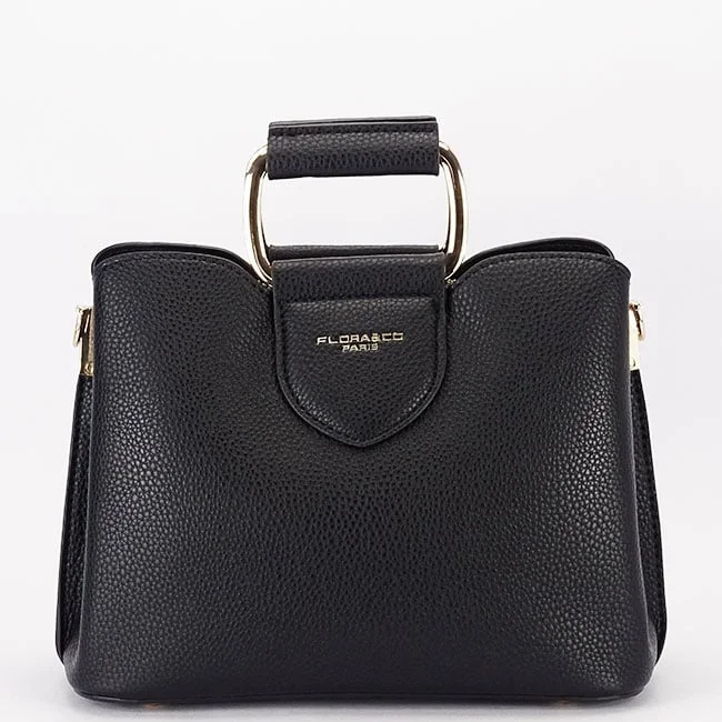 Geanta medie neagra FLORACo F6977 126