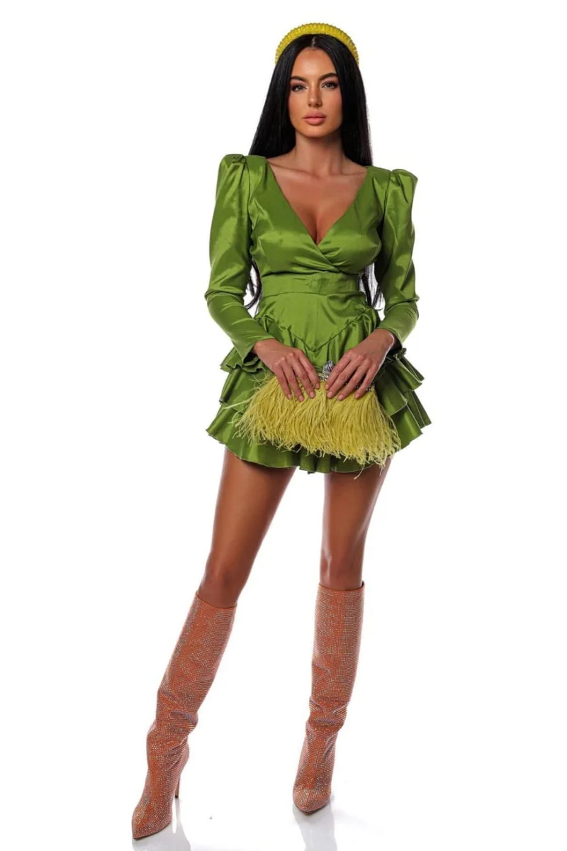 RUFFLE PART 2 DRESS