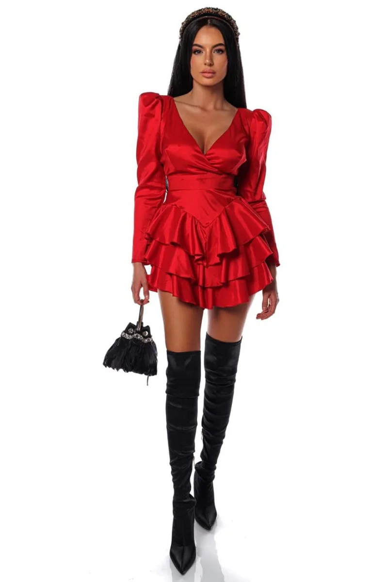 RUFFLE PART 2 DRESS
