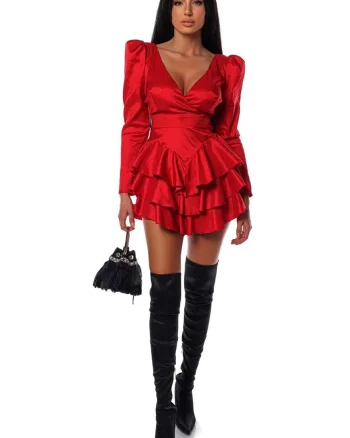 RUFFLE PART 2 DRESS