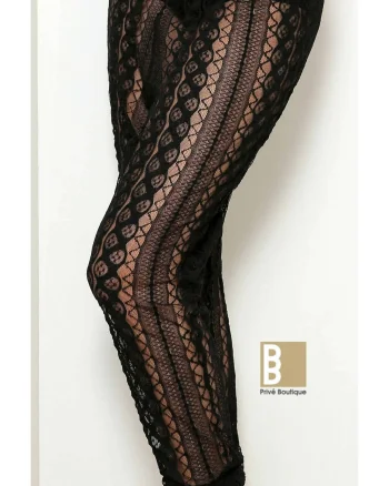 Pantaloni dantela cu tur lasat