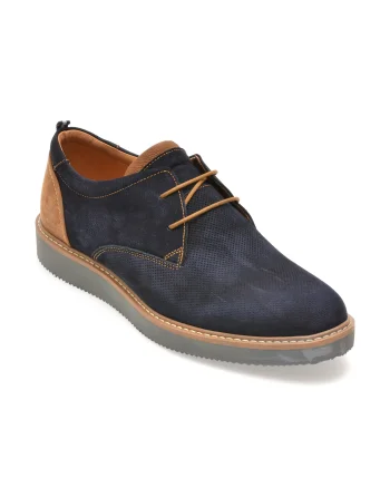 Pantofi OTTER bleumarin, 1088, din nabuc