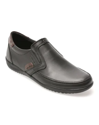 Pantofi OTTER negri, 220, din piele naturala