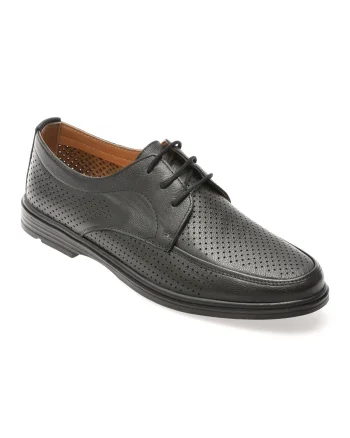 Pantofi SHOWMAN negri, SH8503, din piele naturala