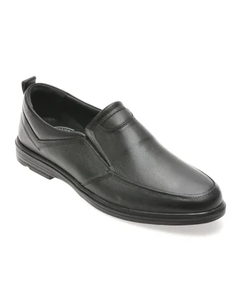 Mocasini SHOWMAN negri, SH8502, din piele naturala