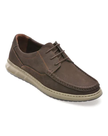 Mocasini SHOWMAN maro, SH4102, din nabuc