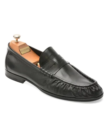 Mocasini eleganti LE COLONEL negri, 68434, din piele naturala