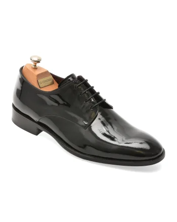 Pantofi eleganti LE COLONEL negri, 49817, din piele naturala lacuita