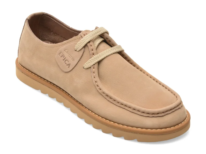 Pantofi EPICA gri, 98277, din piele naturala