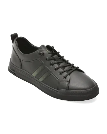 Pantofi sport CARIBU negri, V260005, din piele naturala