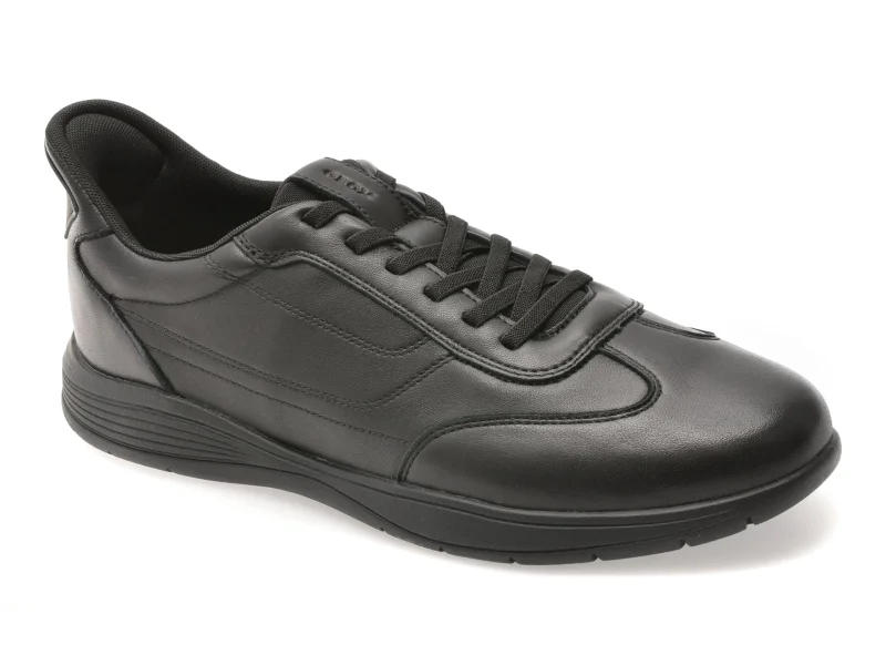 Pantofi sport GEOX negri, U65MWA, din piele naturala