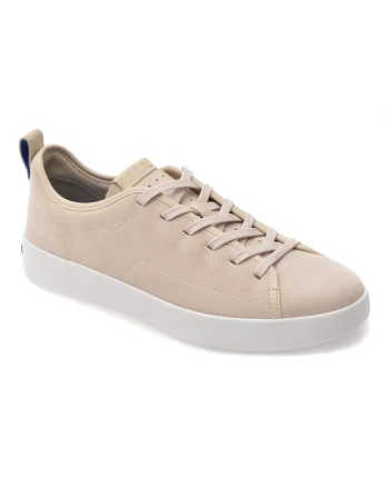Pantofi sport GEOX bej, U655KA, din piele intoarsa
