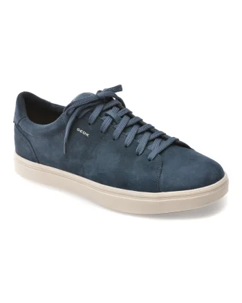 Pantofi sport GEOX albastri, U65LDD, din piele intoarsa