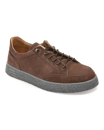 Pantofi sport BITE THE BULLET maro, RW1138, din nabuc