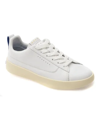 Pantofi sport GEOX albi, D658KD, din piele naturala