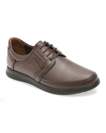 Pantofi BITE THE BULLET maro, BRL901, din piele naturala