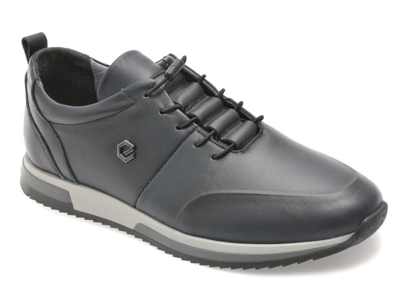 Pantofi sport BITE THE BULLET bleumarin, NR244, din piele naturala
