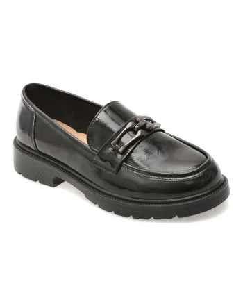 Mocasini EPICA negri, 950, din piele naturala lacuita