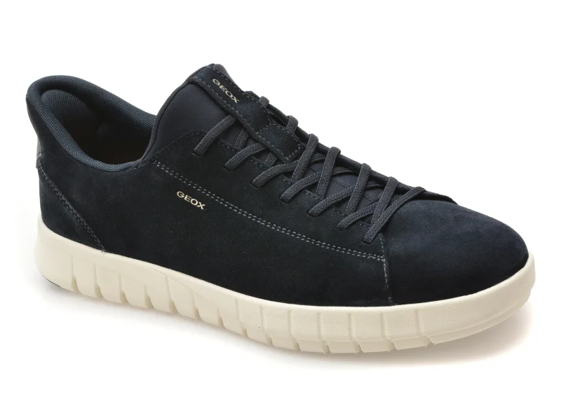 Pantofi sport GEOX bleumarin, U65MAA, din piele intoarsa