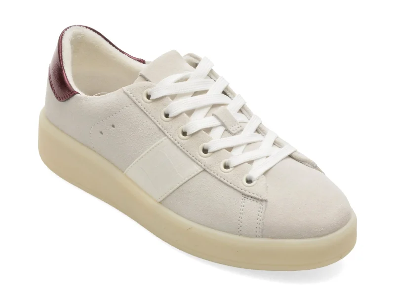 Pantofi sport ALDO albi, ADREI 116, din piele intoarsa