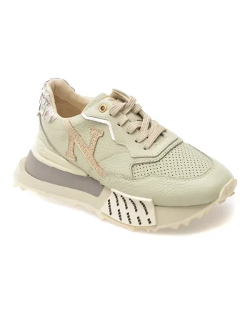 Pantofi sport ERISMA verzi, 1356796, din piele naturala