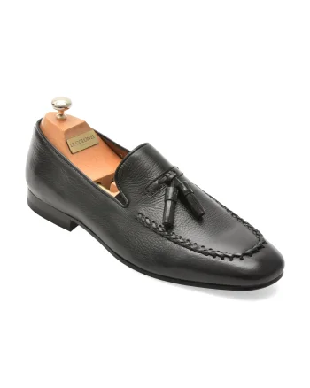 Mocasini LE COLONEL negri, 72804, din piele naturala