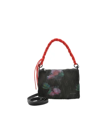 Geanta DESIGUAL neagra, SAXPAL, din piele ecologica