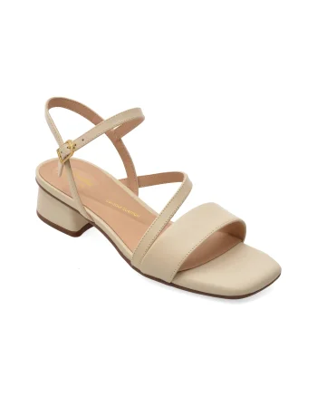 Sandale CLARKS bej, SERINA 35 STRAP, din piele naturala