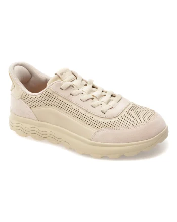Pantofi sport GEOX bej, U65MPC, din piele naturala