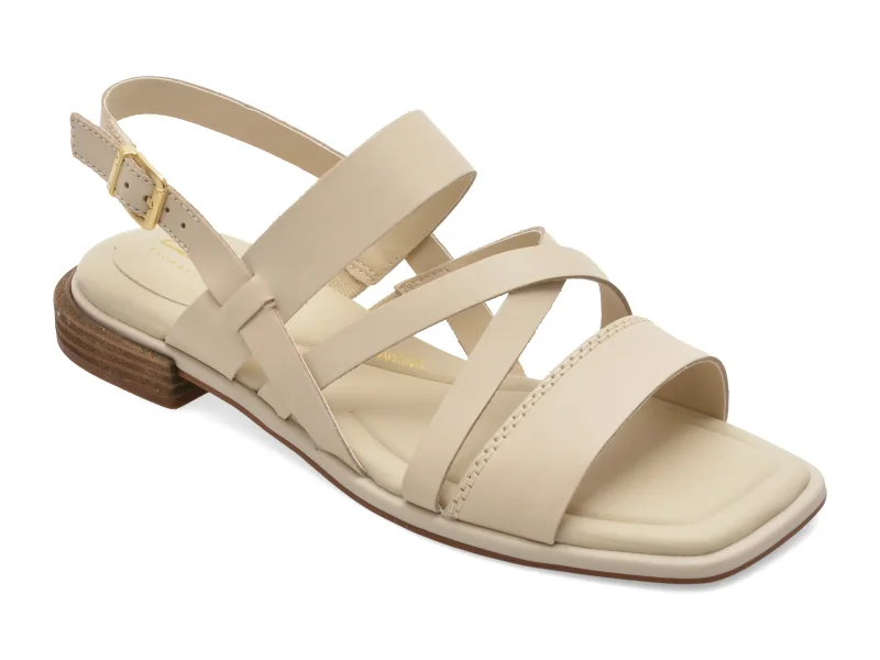 Sandale CLARKS bej, ARIANY STRAP, din piele naturala