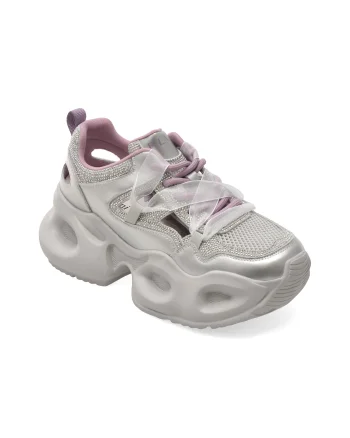 Pantofi sport FLAVIA PASSINI argintii, 952, din piele naturala