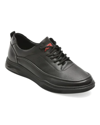 Pantofi sport OTTER negri, 63091, din piele naturala
