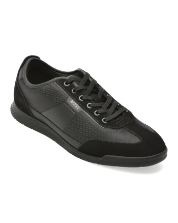 Pantofi sport BOSS negri, 7877, din material textil