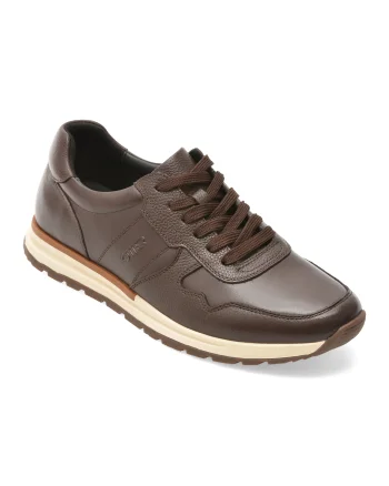 Pantofi sport OTTER maro, 63512, din piele naturala