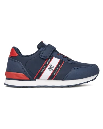 Pantofi sport copii,  textil, albastru, sistem inchidere velcro