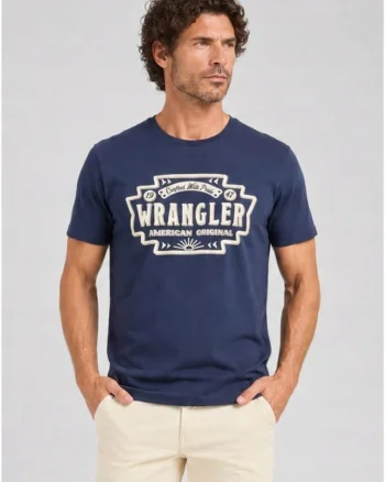 Tricou barbati,  AMERICANA TEE, bumbac, albastru, maneca scurta