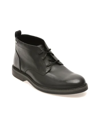 Ghete elegante CLARKS negre, ALDWIN MID GTX, din piele naturala