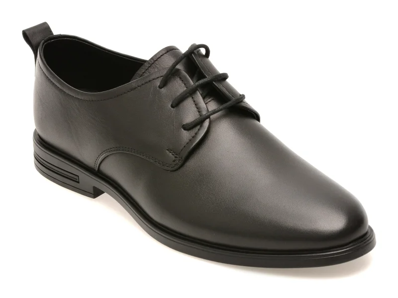 Pantofi eleganti OTTER negri, 1453, din piele naturala