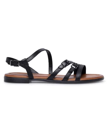 Sandale dama,  590558846281137, Piele naturala, Negru