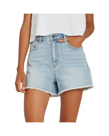 Pantaloni scurti dama  denim, cinci buzunare, albastru,