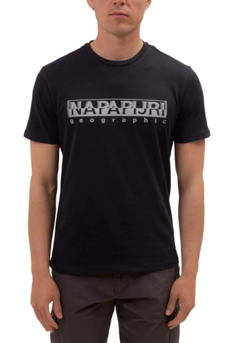 Tricou barbati,  imprimeu, bumbac, negru