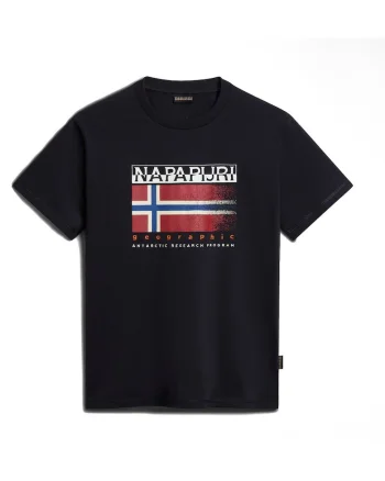 Tricou barbati,  imprimeu, negru, bumbac