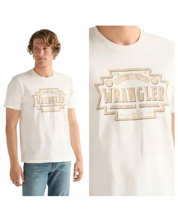 Tricou Barbati,  Americana Tee, XL INTL, Alb, Bumbac, Design Clasic Casual, Ideal Pentru Uz Zilnic, Material Premium Confortabil, Maneca Scurta, Croiala Regular Fit